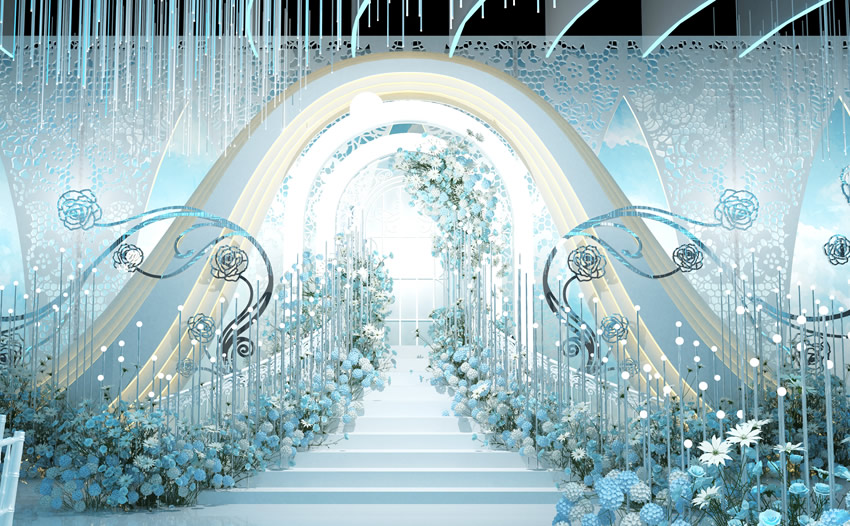 轮台釡香烙馍村水晶厅效果展示